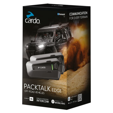 Cardo Packtalk Edge ORV Duo - kypäräpuhelinpari Cardo Packtalk Edge ORV Duo - kypäräpuhelinpari